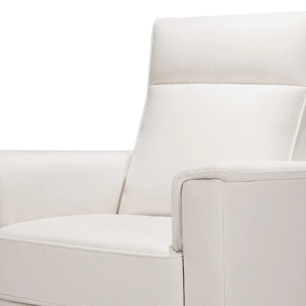 Willa Recliner In Eco-Performance Fabric | Water Repellent & Stain Resistant - Performance Cream Eco-Weave - Image 3