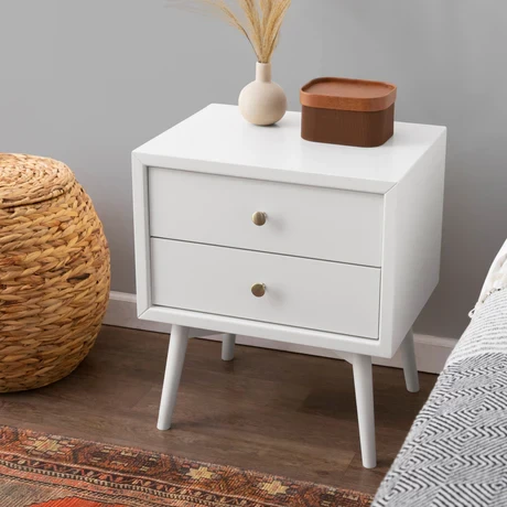 Babyletto Palma Assembled Nightstand With USB Port - White - Image 3
