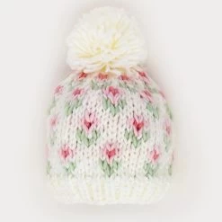 Bitty Blooms Blush Beanie Hat
