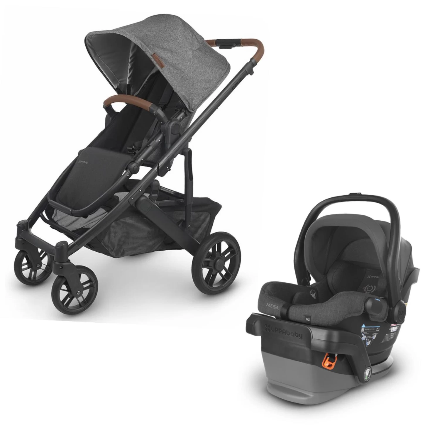 UPPAbaby CRUZ V2 + MESA V2 Travel System Bundle - Greyson