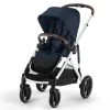 Cybex Gazelle S Stroller - Ocean Blue (Silver Frame)