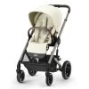 Cybex Balios S Lux Stroller - Seashell Beige (Taupe Frame)