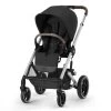 Cybex Balios S Lux Stroller - Moon Black (Silver Frame)