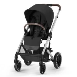 Cybex Balios S Lux Stroller - Moon Black (Silver Frame)