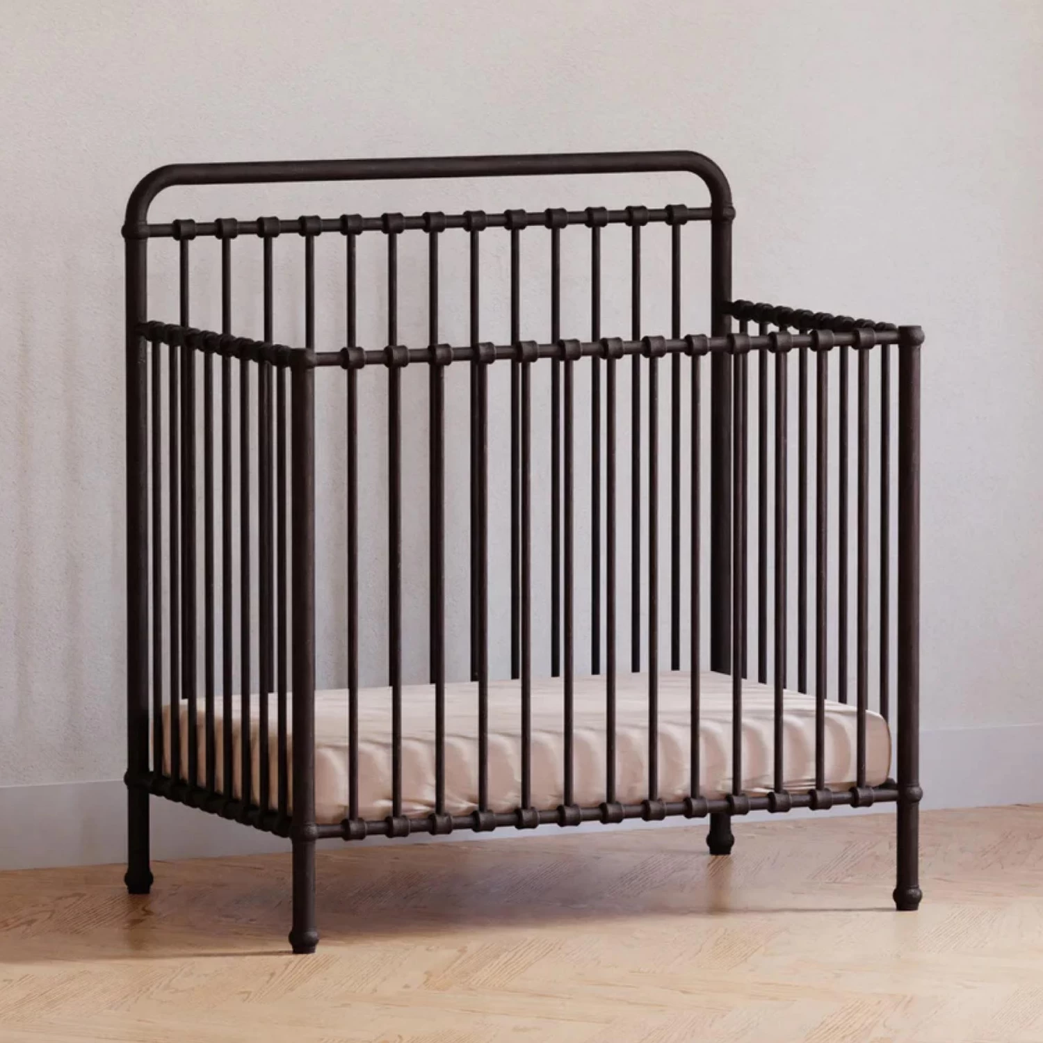 MDB Winston 4-in-1 Convertible Mini Crib - Vintage Iron
