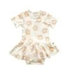 Twirl Skirt Bodysuit - Blush Daisy