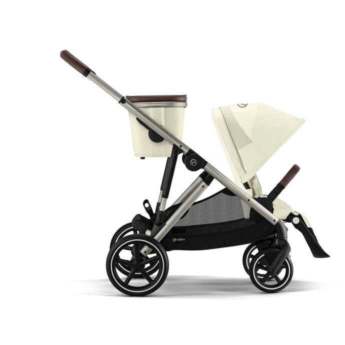 Cybex Gazelle S Stroller - Seashell Beige (Taupe Frame) - Image 7