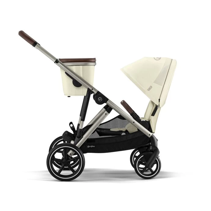 Cybex Gazelle S Stroller - Seashell Beige (Taupe Frame) - Image 8