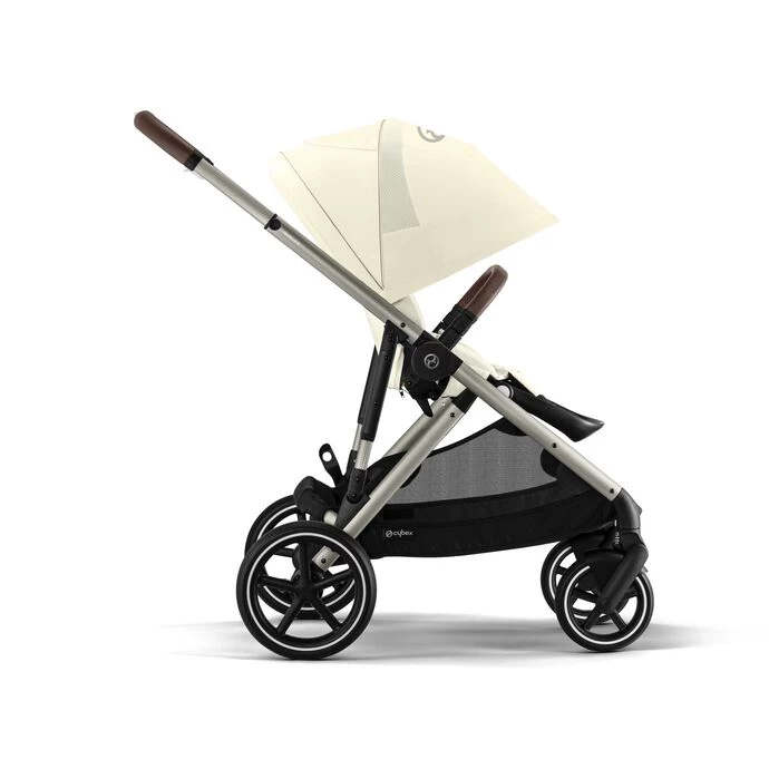 Cybex Gazelle S Stroller - Seashell Beige (Taupe Frame) - Image 3