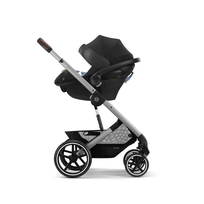 Cybex Balios S Lux Stroller - Moon Black (Silver Frame) - Image 6