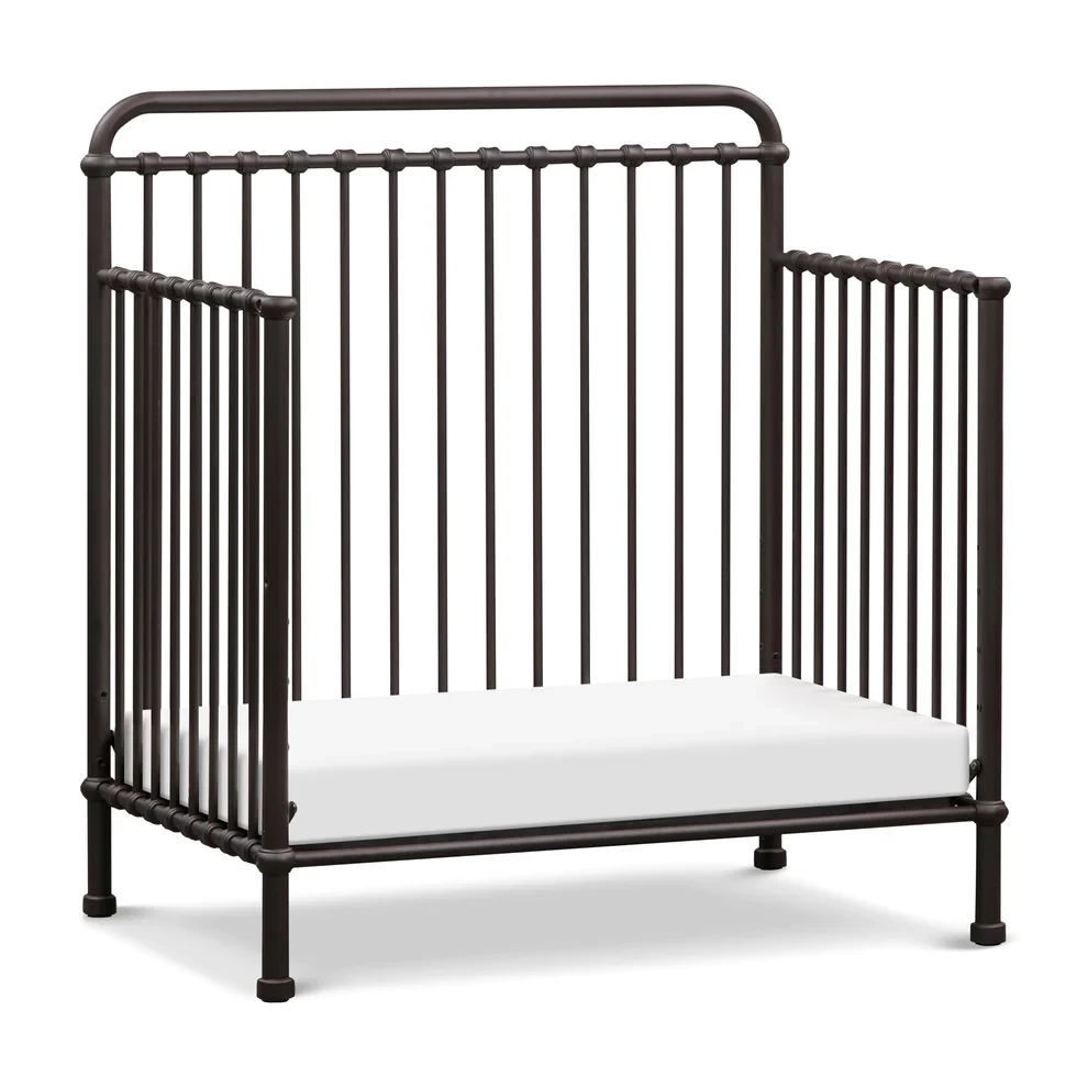 MDB Winston 4-in-1 Convertible Mini Crib - Vintage Iron - Image 4