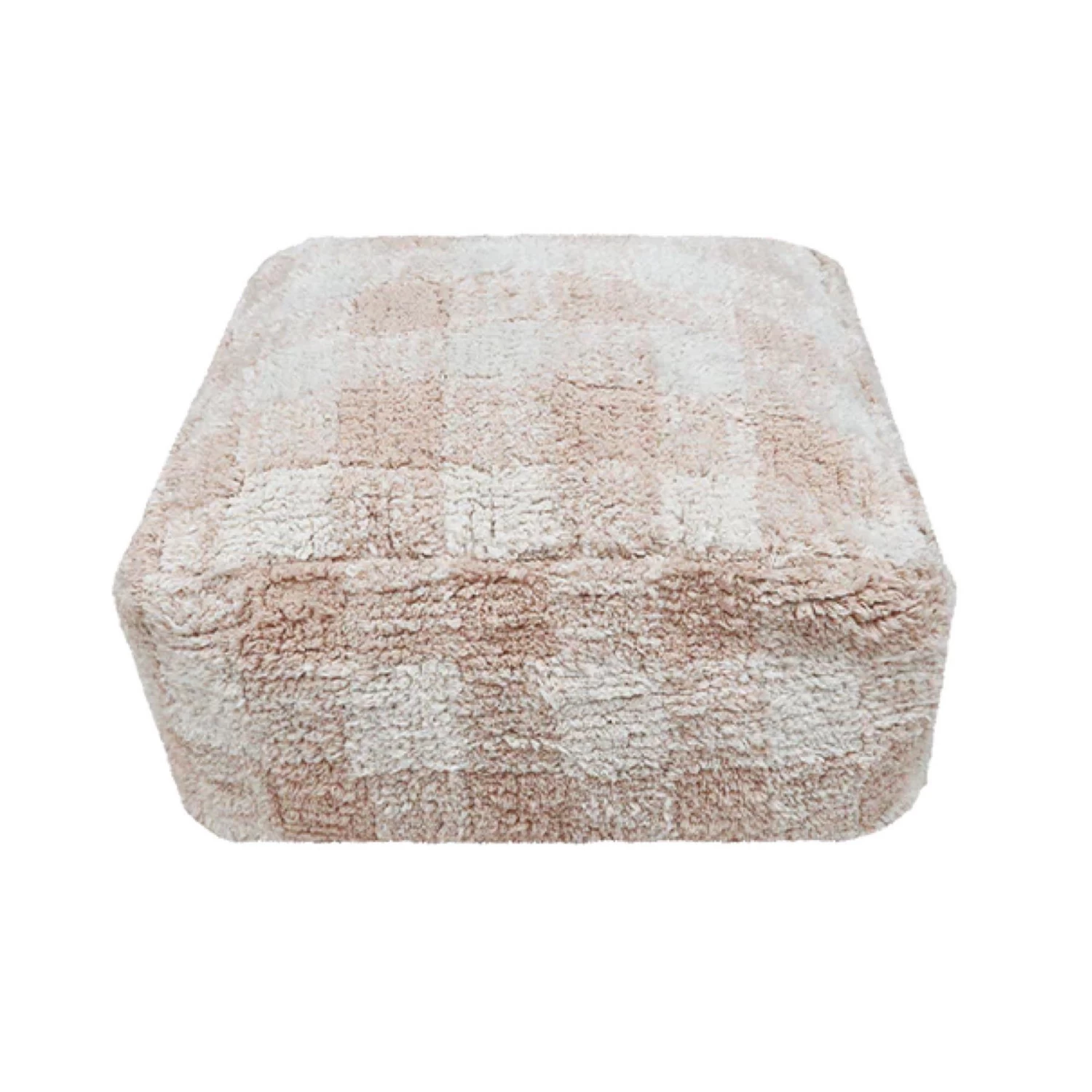 POUF VICHY - ROSE