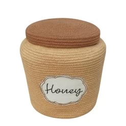 BASKET HONEY POT