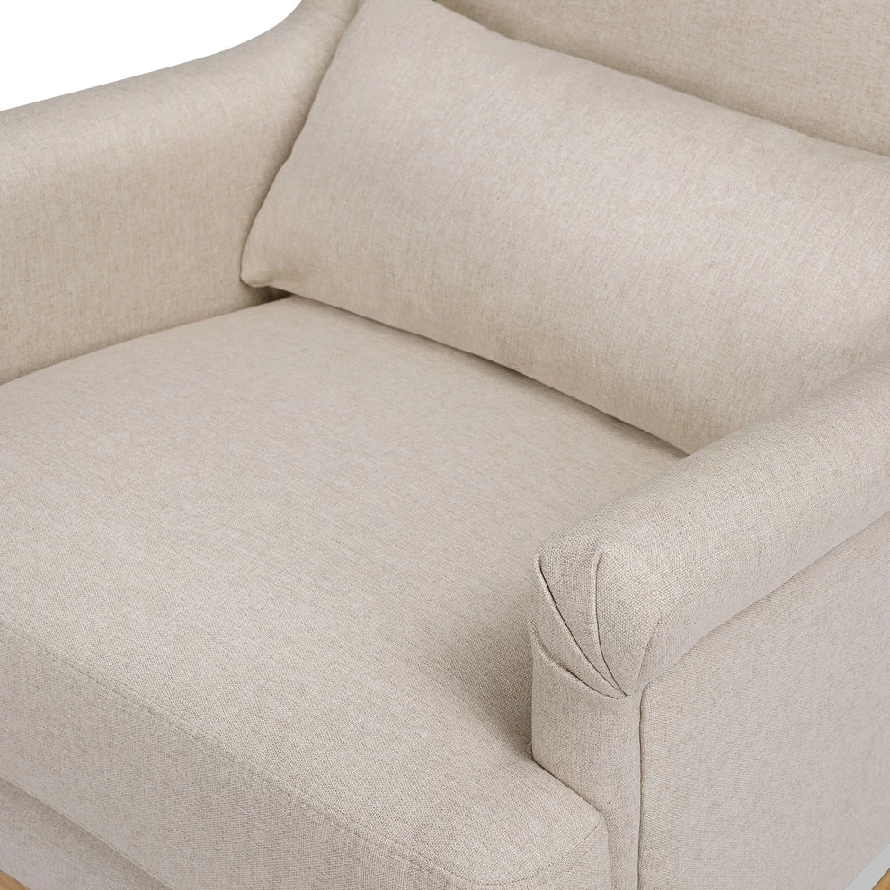 Miranda Wingback Rocker In Eco-Performance Fabric - Performance Beach Eco-Weave With Light Legs - Image 3