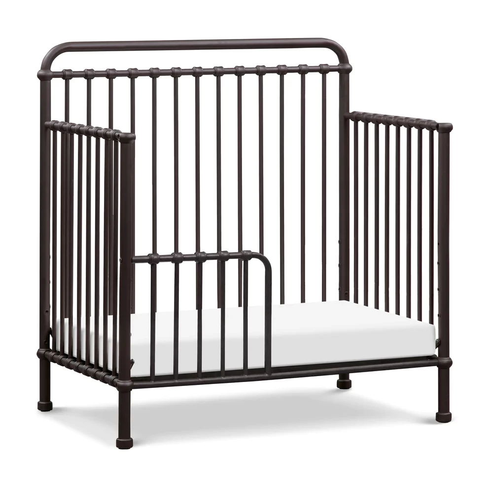 MDB Winston 4-in-1 Convertible Mini Crib - Vintage Iron - Image 3