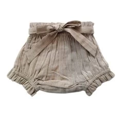Linen Tie Bloomer - Taupe