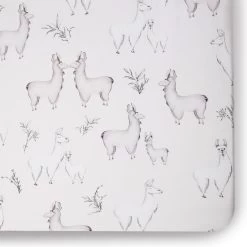 Oilo Llama Crib Sheet