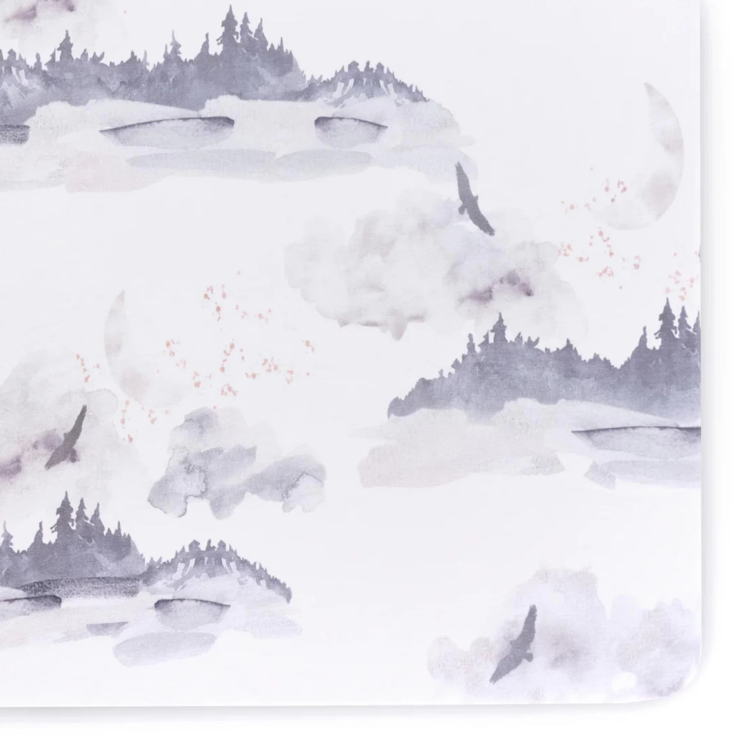 Oilo Misty Mountain Crib Sheet