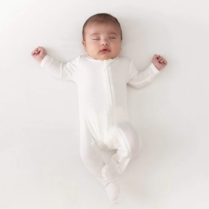 Kyte Baby Zippered Footie - Cloud - Image 2