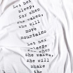 Let Her Sleep Swaddle Blanket