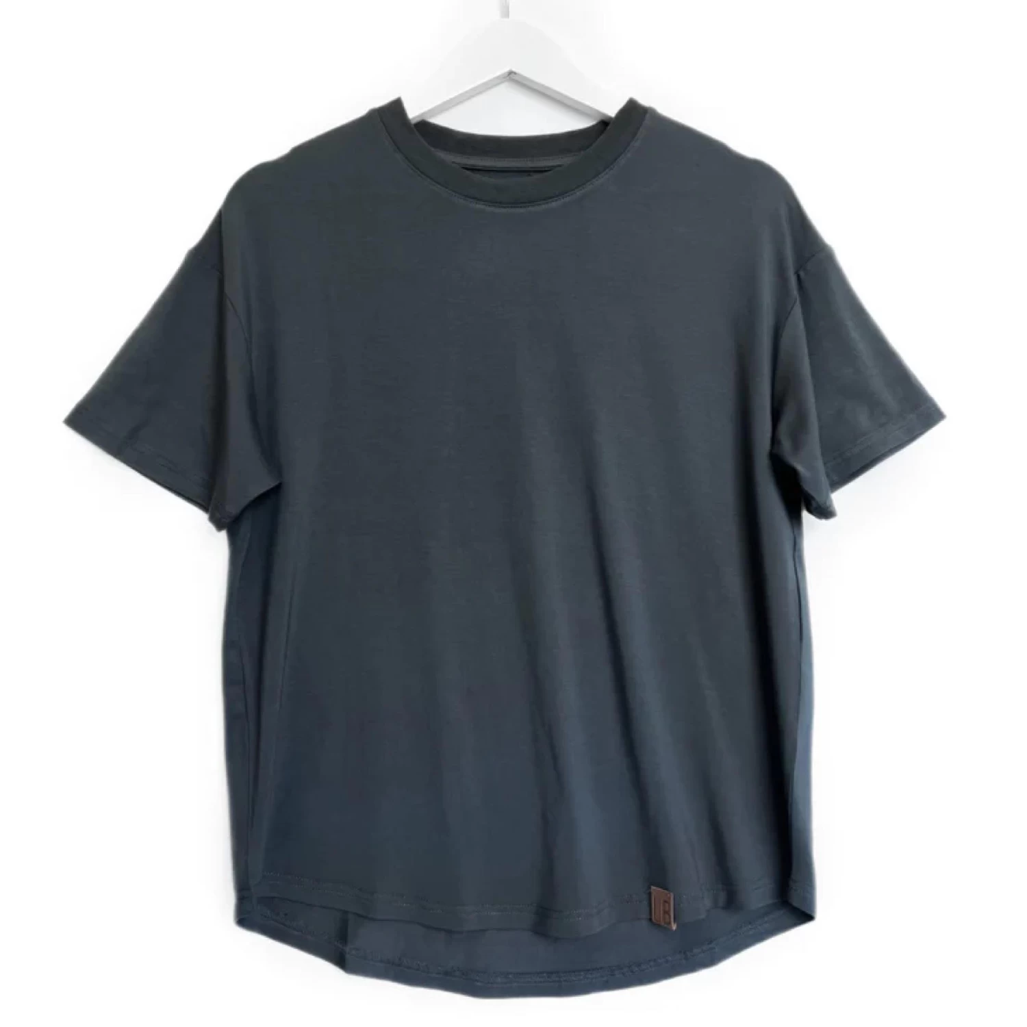 LB Adult Oversized Bamboo Tee - Pewter
