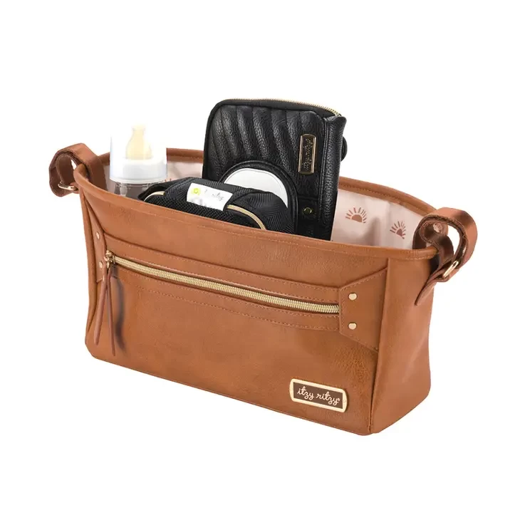 Cognac Travel Stroller Caddy - Image 3
