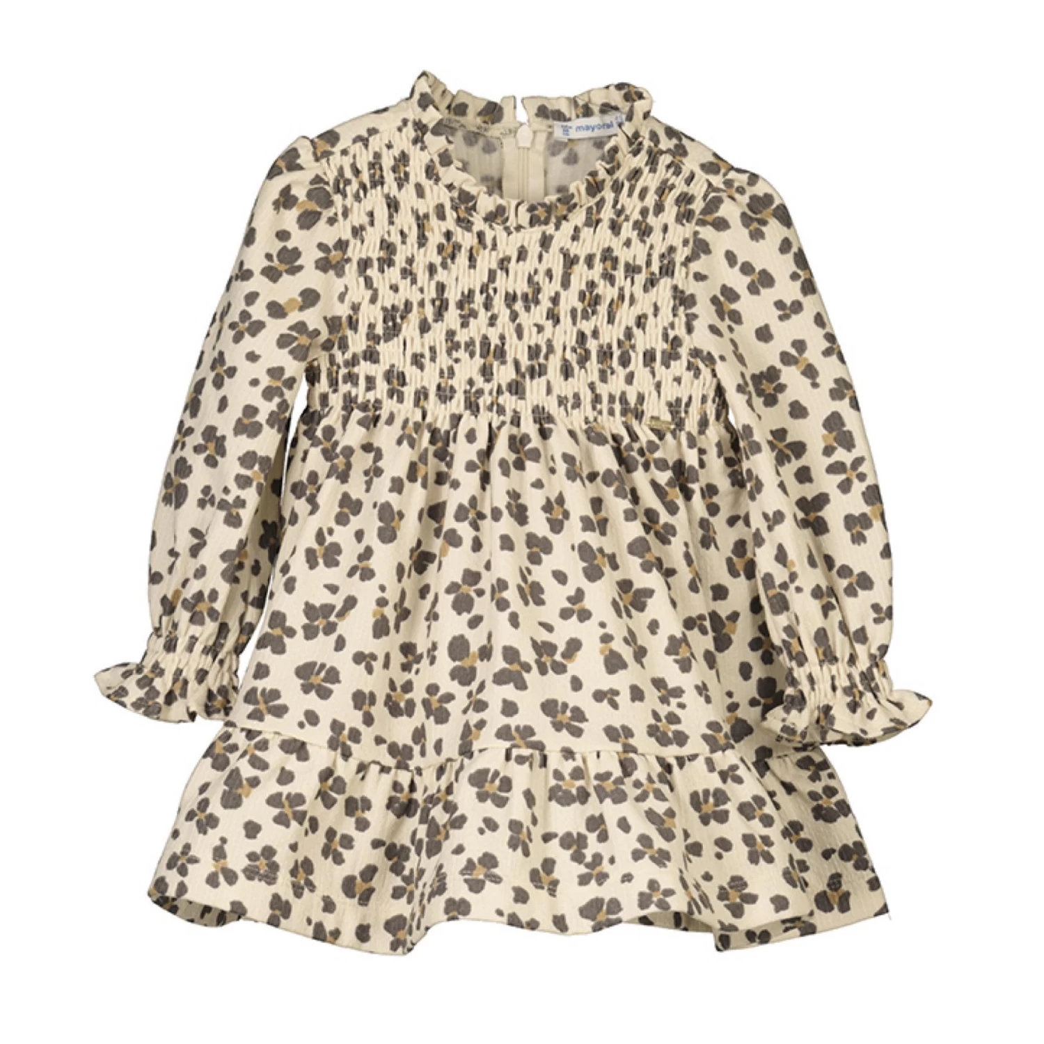 Mayoral Leopard Printed Smocked Dress