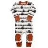Western Highland Cow Organic Baby Playsuit Romper