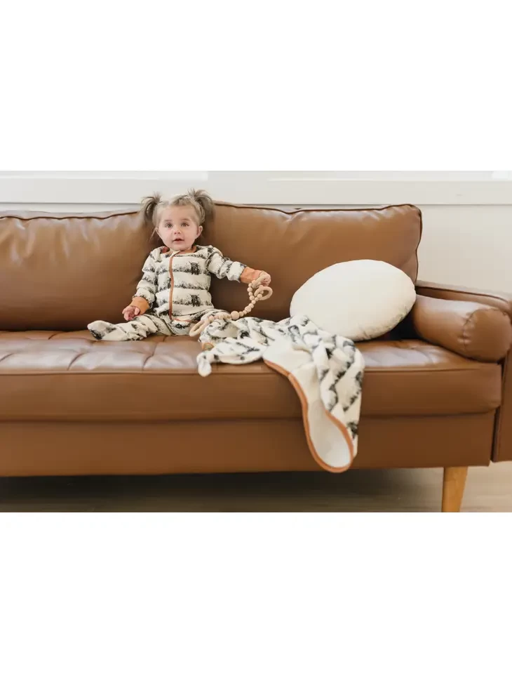 Western Highland Cow Organic Baby Swaddling Blanket - Image 3