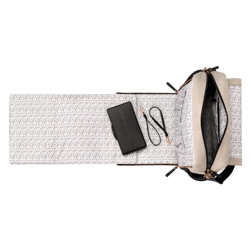 BOXY BACKPACK IN SAND/BLACK - Image 4