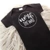 Worth The Wait Onesie - Black & White