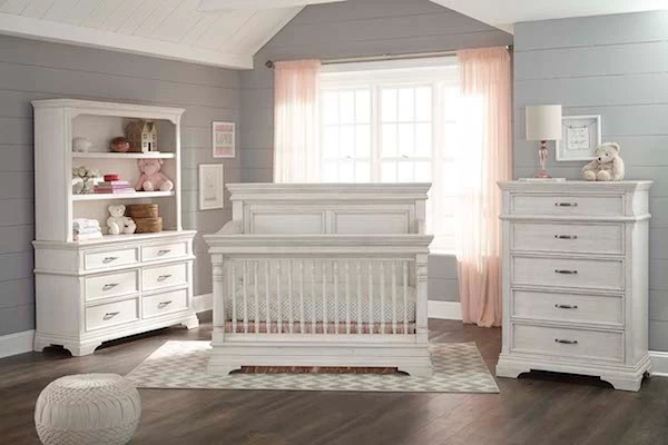 Stella Baby Kerrigan Bookcase Hutch - Rustic White - Image 2