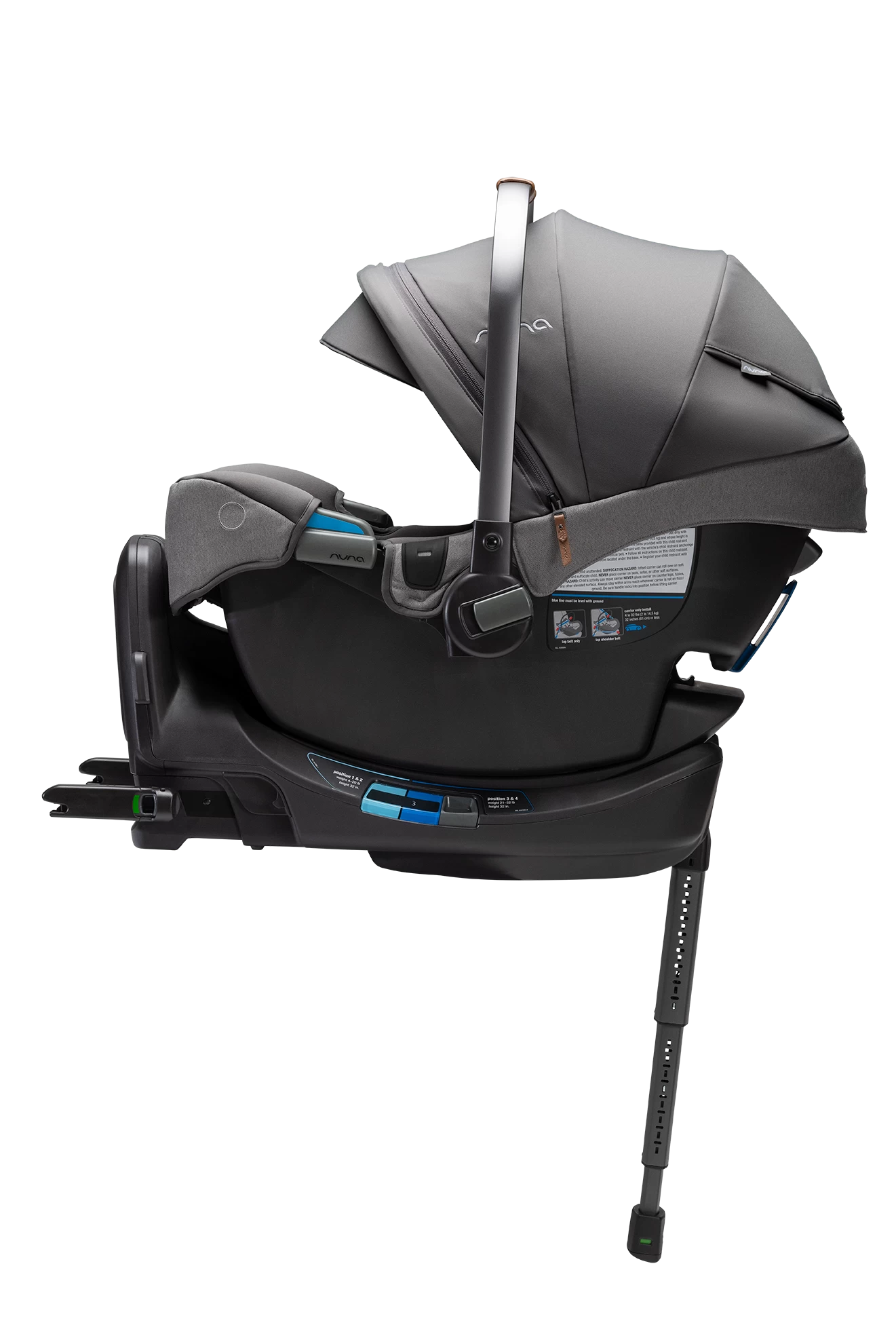 Nuna Pipa RX Infant Car Seat + RELX Base - Granite - Image 3