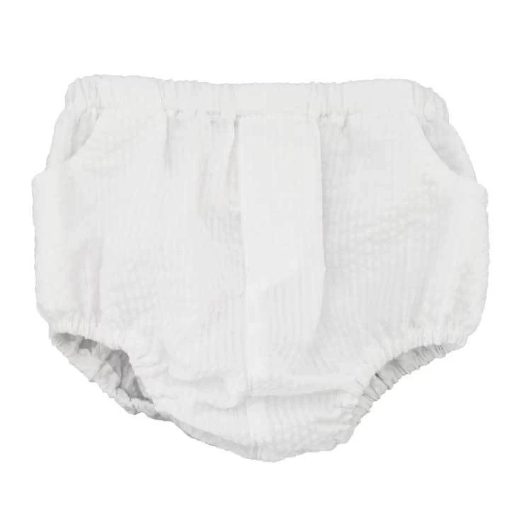 White Seersucker Boy Hat UPF 25+ - Image 5