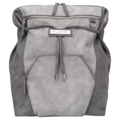 PPB CINCH BACKPACK IN PEWTER LEATHERETTE