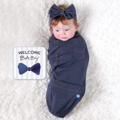 Blue Jean Baby Bunting Set