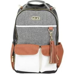 Boss Diaper Bag Backpack - Coffee & Cream