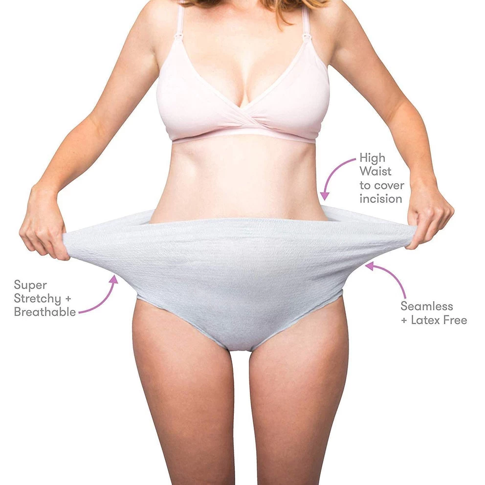 High-Waist Disposable Postpartum Underwear (8 Pack)