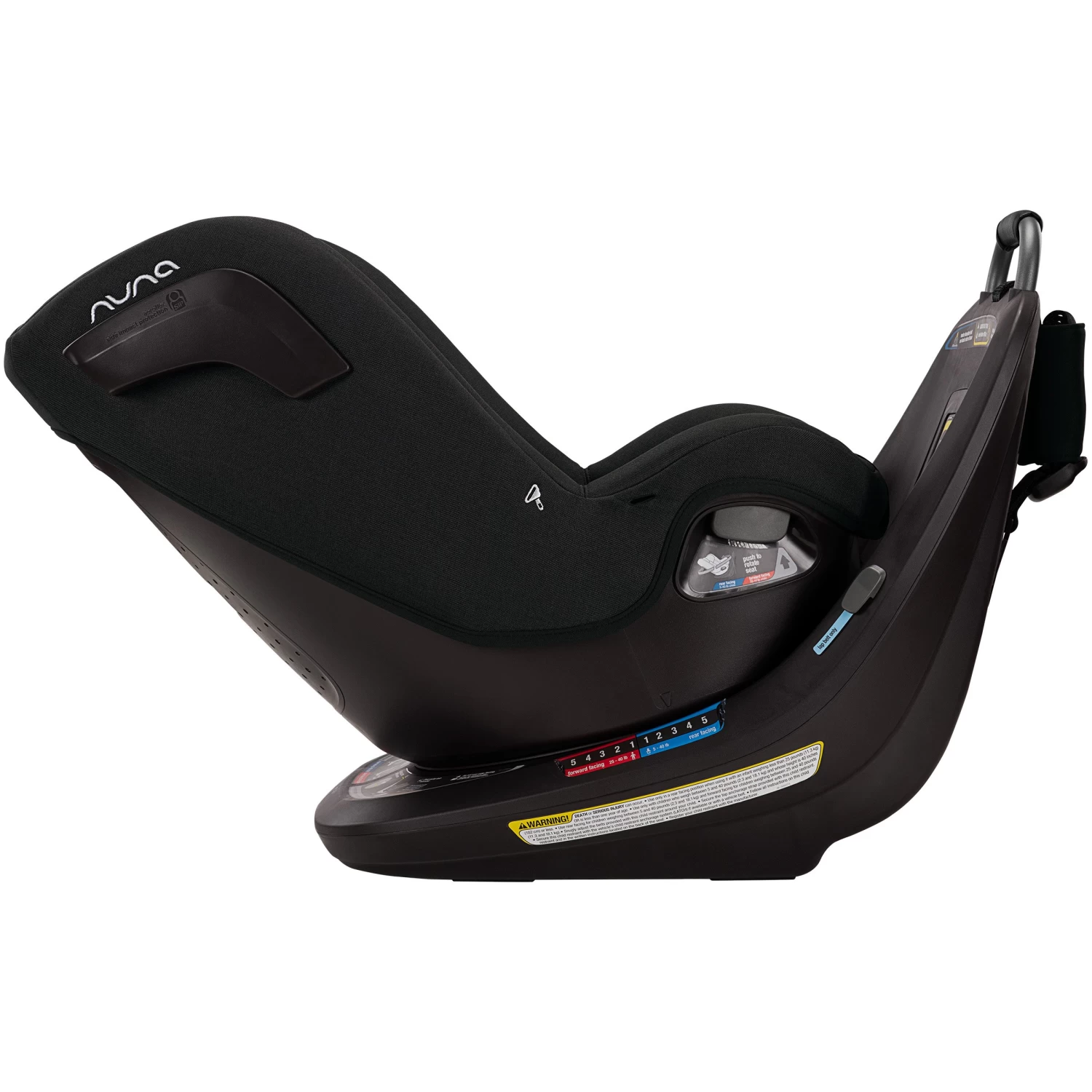 Nuna Revv Rotating Convertible Car Seat - Caviar - Image 4