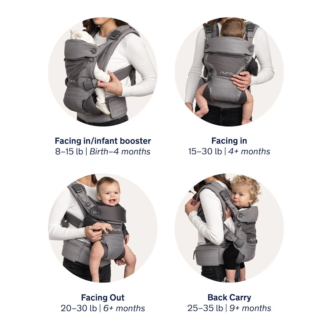 Nuna CUDL 4-in-1 Baby Carrier - Hazelwood - Image 9