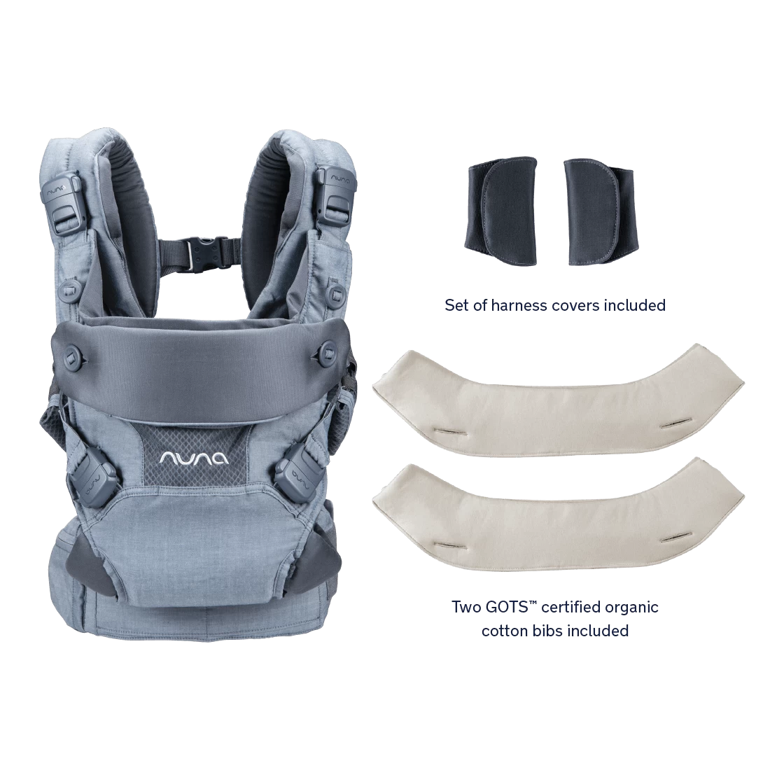 Nuna CUDL 4-in-1 Baby Carrier - Denim