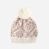 Snowfall Pom Knit Hat Blush
