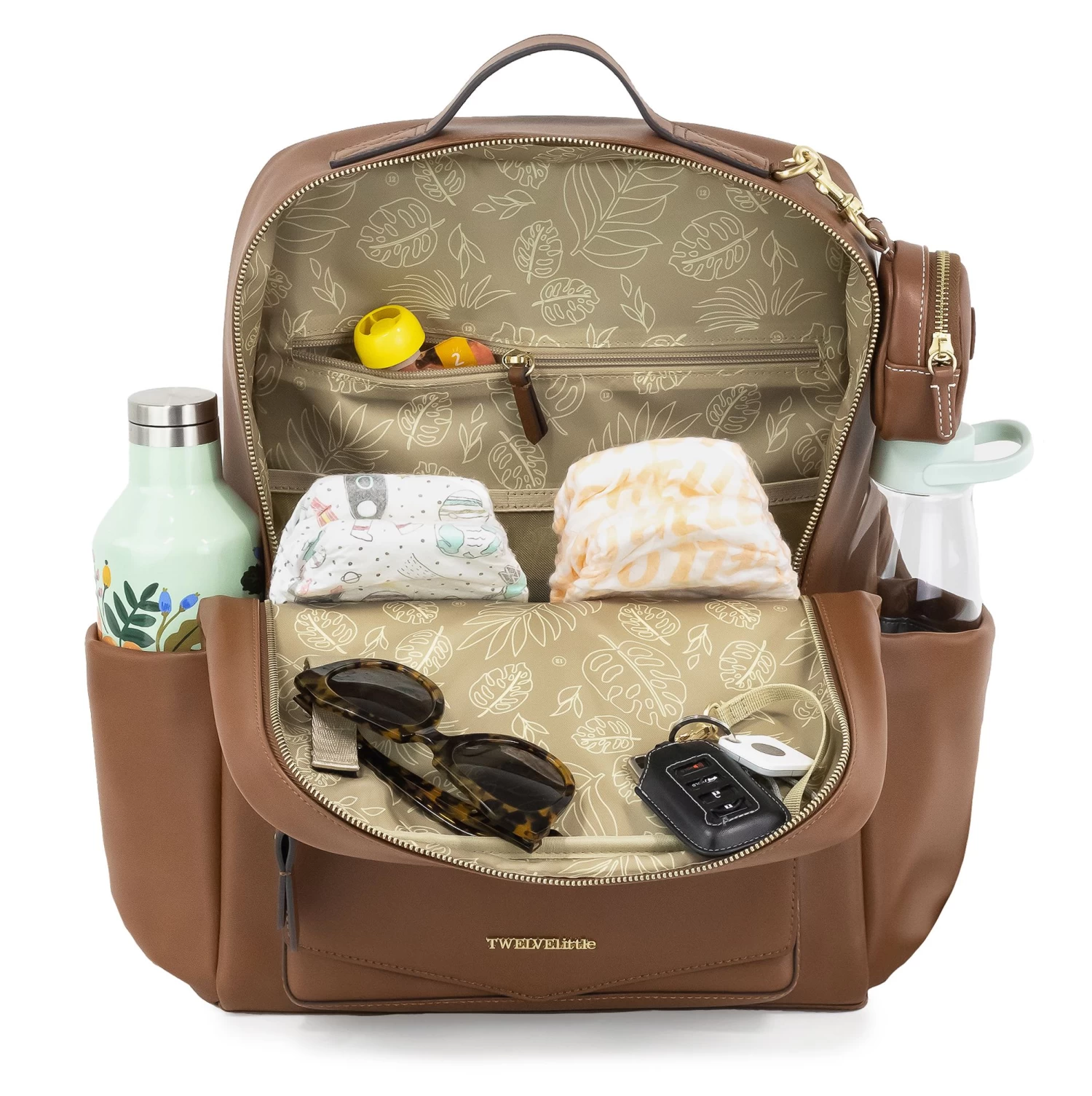 TwelveLittles Peek A Boo Diaper Bag - Toffee - Image 3