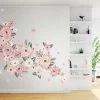 Faded Pink Graphic Flower Wall Decals - Half Order