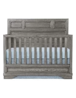 Westwood Foundry Flat Top Crib - Brushed Pewter