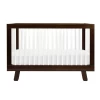 Babyletto Hudson 3-in-1 Convertible Crib - Espresso & White