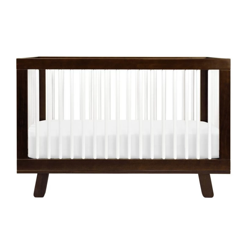 Babyletto Hudson 3-in-1 Convertible Crib - Espresso & White