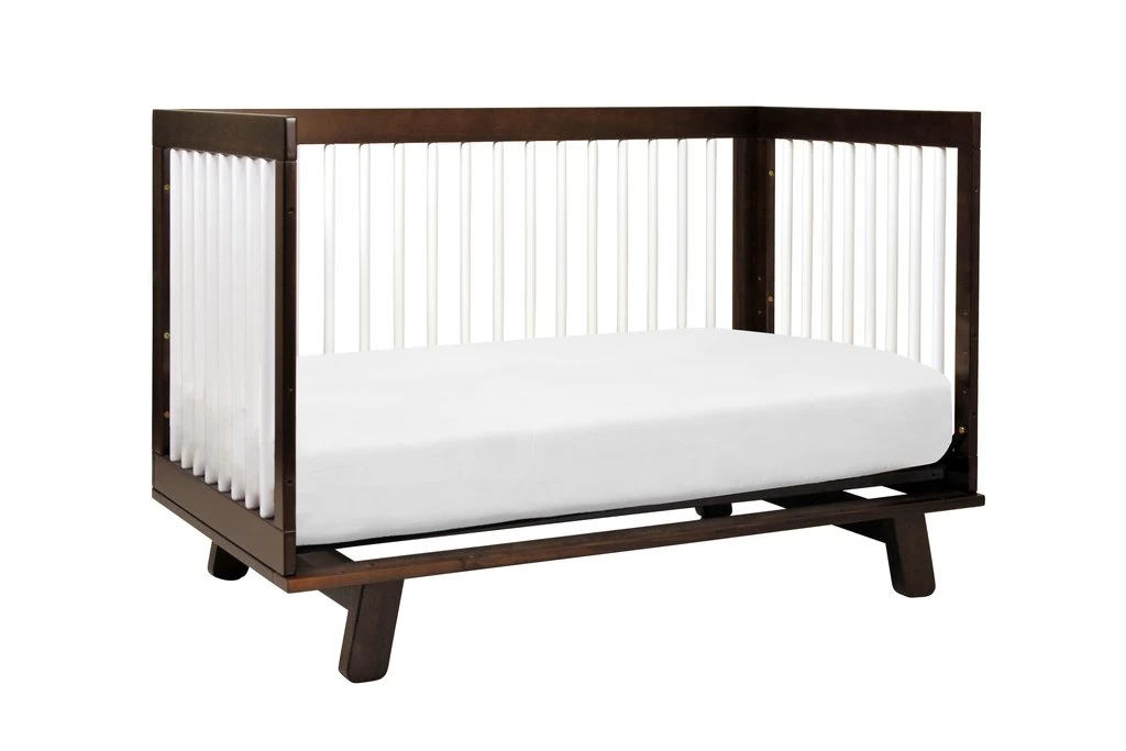 Babyletto Hudson 3-in-1 Convertible Crib - Espresso & White - Image 3