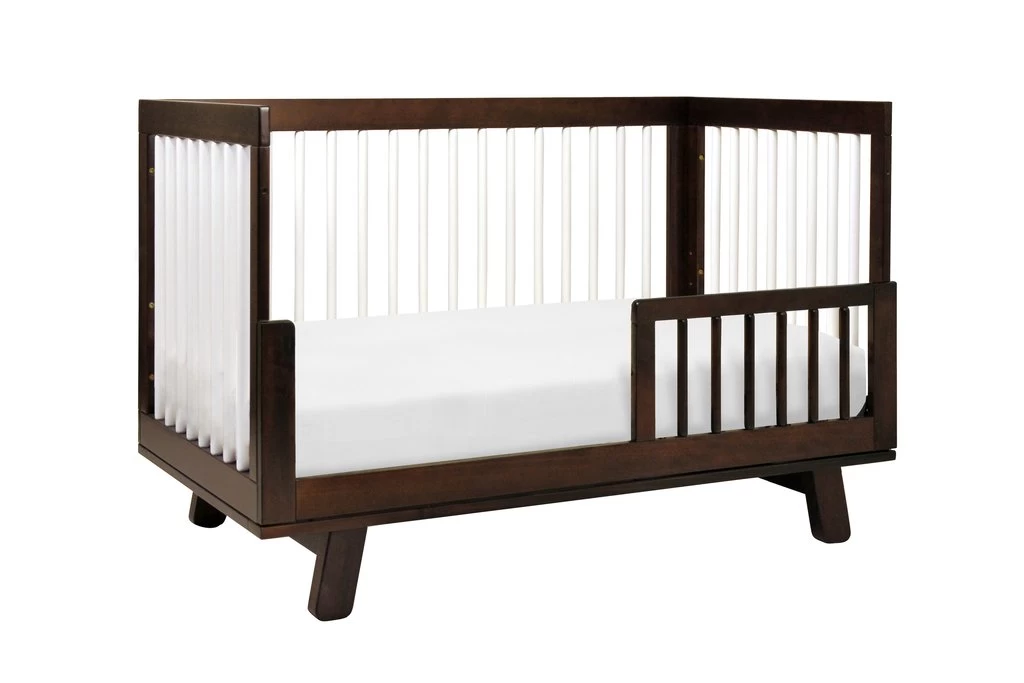 Babyletto Hudson 3-in-1 Convertible Crib - Espresso & White - Image 2