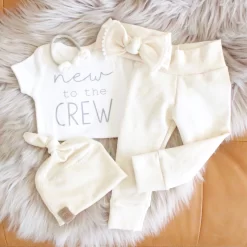 Oatmeal Gender Neutral "New To The Crew"